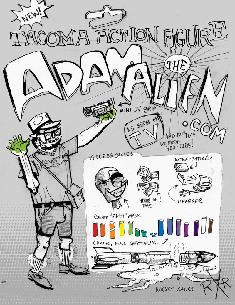 "Tacoma Action Figure: Adam the Alien" by R.R. Anderson