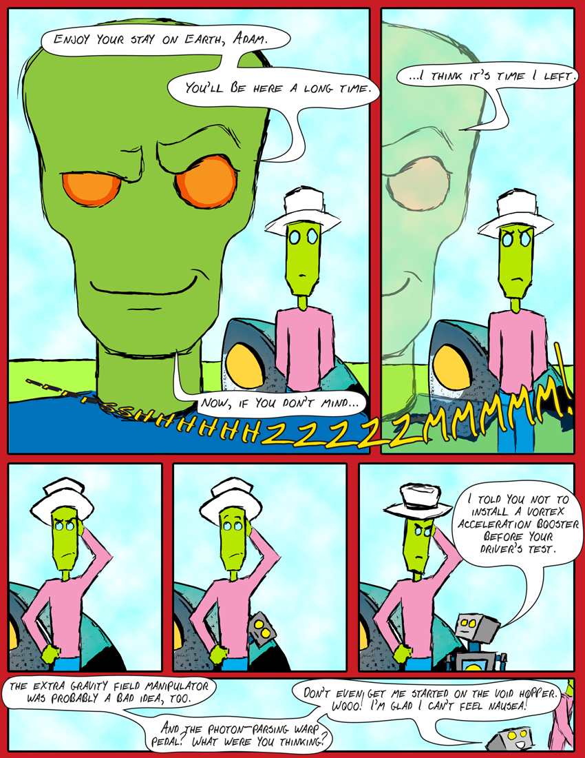 [Adam the Alien: The Webcomic] Page Three: Gloating