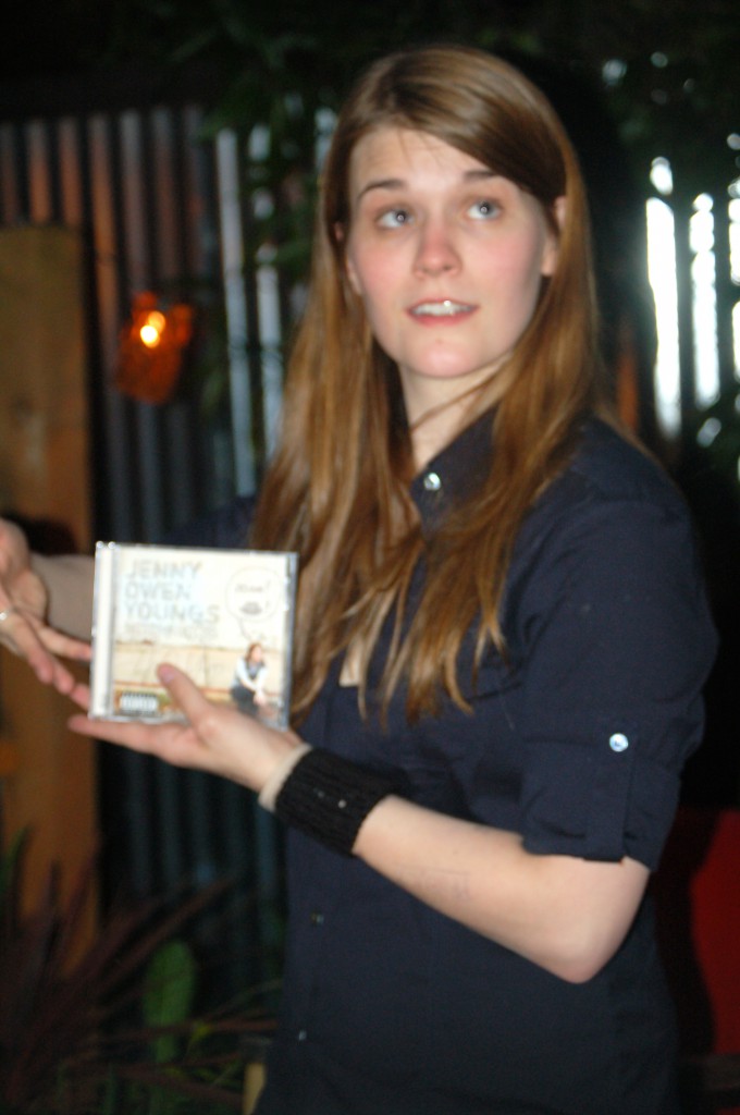 Youngs in 2007, posing with her album.